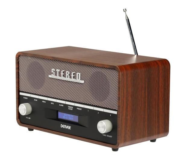 Denver Radio DAB+/FM Denver DAB-36 z drewnianą obudową brązowe - 1535066 - zdjęcie 5